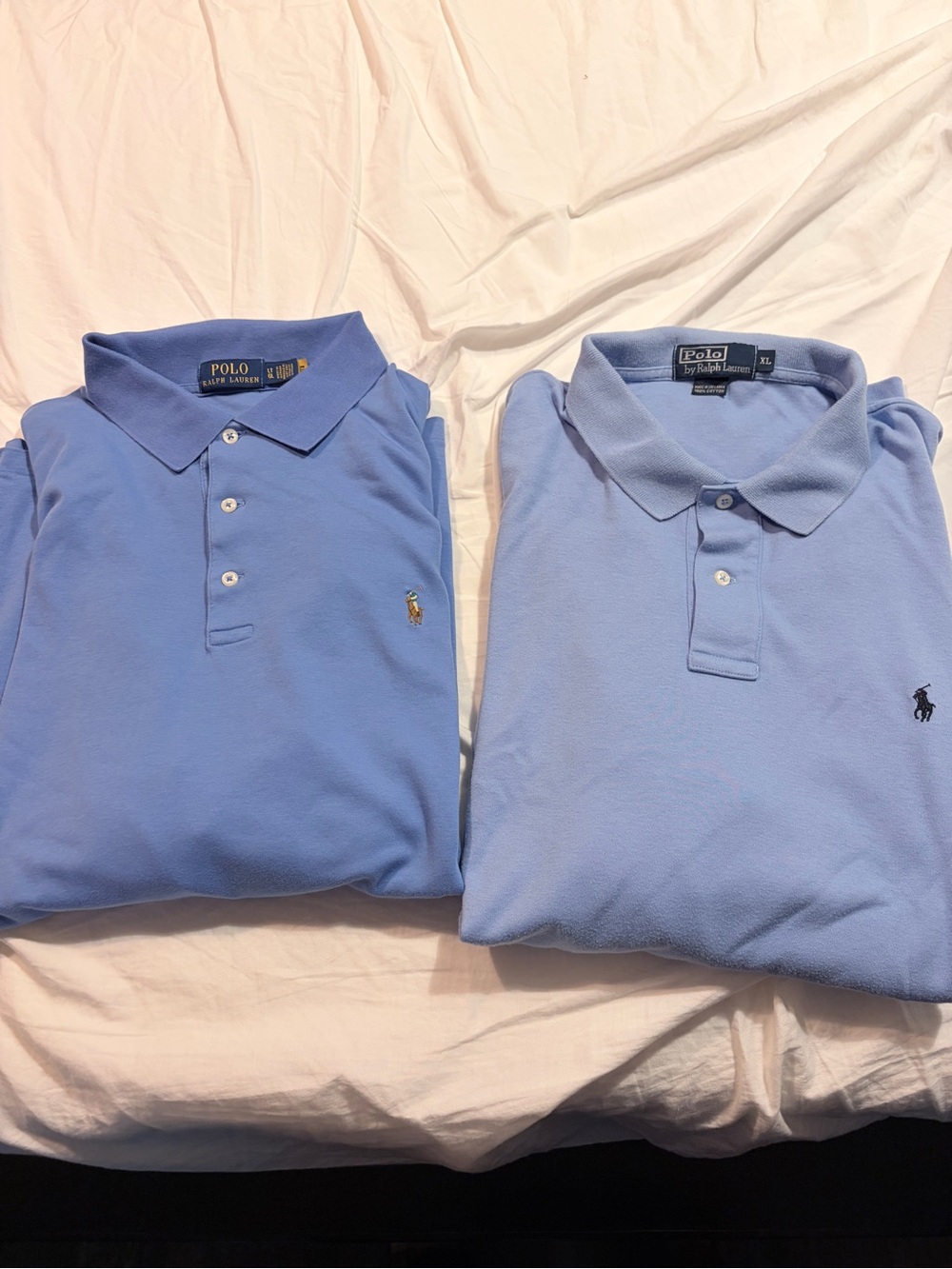Ralph Lauren Men’s Twin Light Blue Polo Shirts — Embroidered Pony